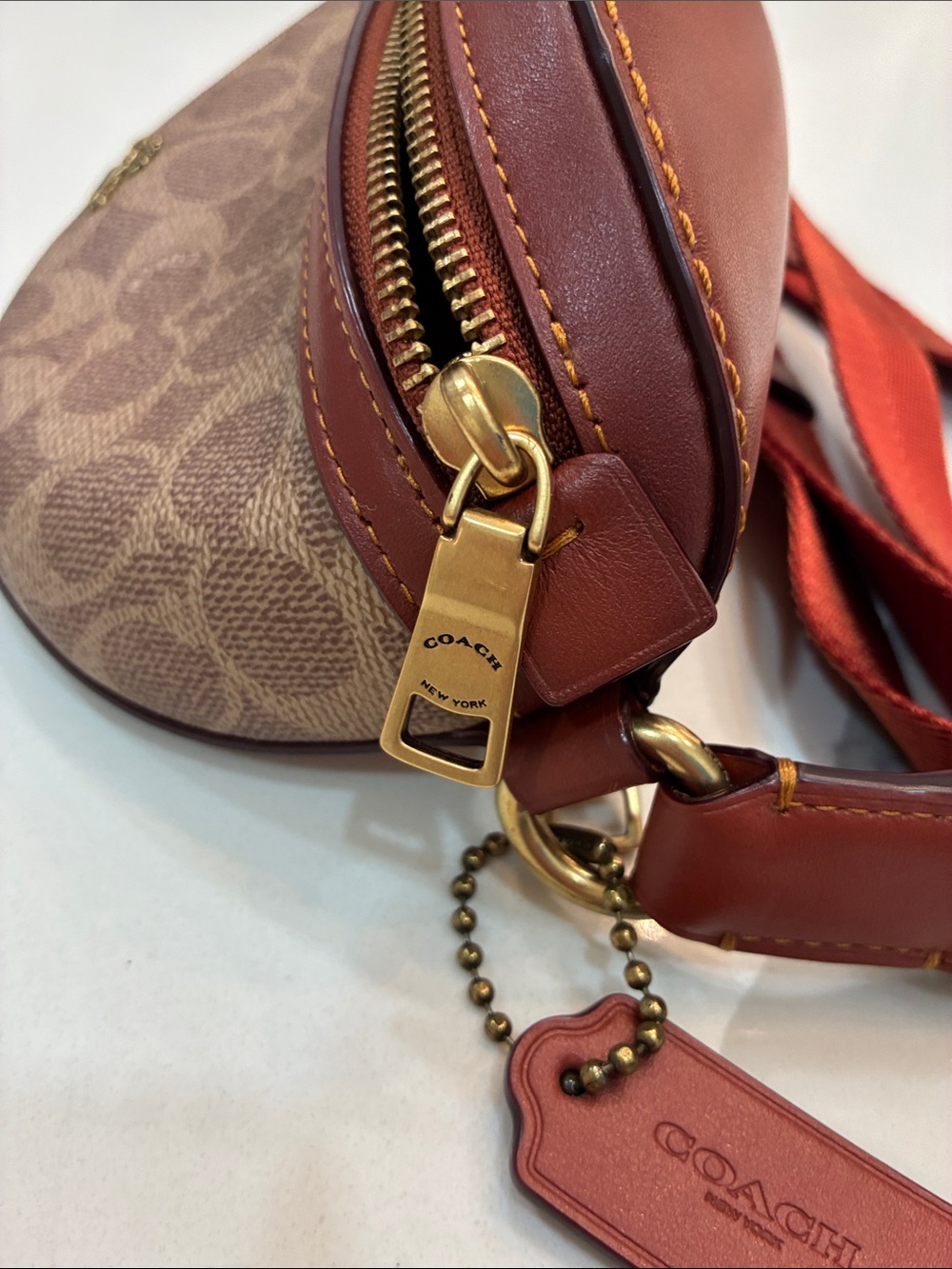Coach Brown Signature Fanny Pack - Picture 5 of 5